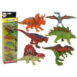 Zestaw figurki dinozaury kolorowe 6 szt - 1