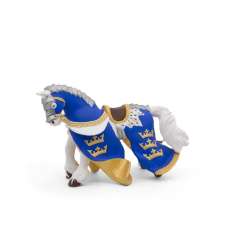 Papo 39952 Koń króla Artura niebieski 14x7,5x9,5cm - 2