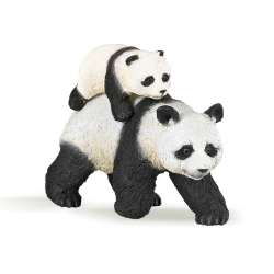 Papo 50071 Panda z młodym  8,2x3,5x6cm - 2