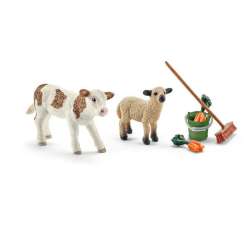 SCHLEICH Zestaw do sprzątania stajni z cielakiem i owieczką (SLH 41422) - 2