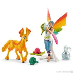 Schleich 41438 Tęczowy Elf Dunia ze źrebakiem +akcesoria (SLH 41438) - 1