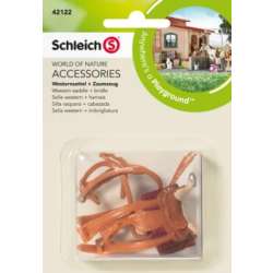 Schleich siodło westernowe + ogłowie (42122) - 1