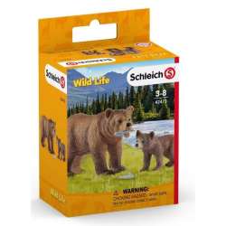 Schleich 42473 Samica Grizzly z młodym niedźwiadkiem (SLH 42473) - 5