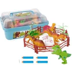 Zestaw dinozaurów z jajem i ogrodzeniem w pudełku - 1