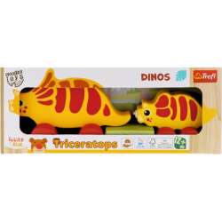 PROMO Zabawka drewniana - Dinos Triceratops 61745 Trefl (61745 TREFL) - 1