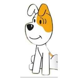 TISSOTOYS figurka Reksio siedzący 7,5cm w kartoniku - 3