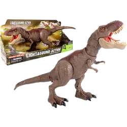 Dinozaur t-rex z ruchoma głowa świeci i ryczy - 1