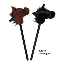 Koń na kiju z głosem 75cm MIX - 1
