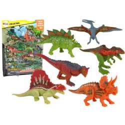 Zestaw figurki dinozaury kolorowe 6 szt - 1