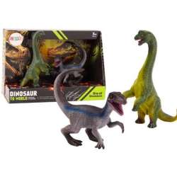 Figurki dinozaurów Brachinozaur Velociraptor 2el - 1