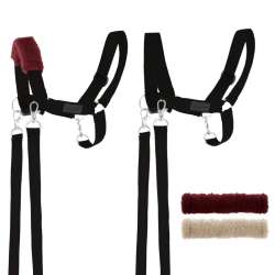 Kantar dla Hobby Horse wodze + futerka czarny - 1