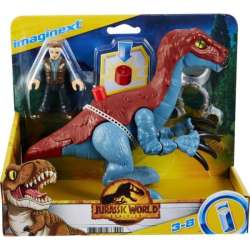 Fisher-Price Jurassic World Imaginext Dinozaur Therizinosaurus & Owen GVV63 MATTEL (GVV65 GVV63) - 1