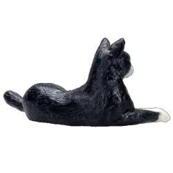 Animal Planet 7367 kot leżący czarno-biały  7x4x3,5cm - 5