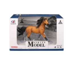 Figurka konia -brązowy z czarną grzywą 14x11cm w pudełku - 1