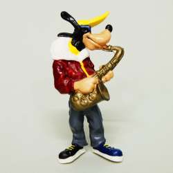 BULLYLAND 14359 Goofy z saksofonem 10cm  DISNEY - 2