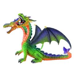 BULLYLAND 75596 Smok dwugłowy zielony   13cm (BL75596) - 1