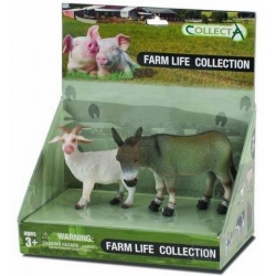 COLLECTA 88054 Zestaw 2 zwierząt z farmy w prezentowym pudełku (004-88054) - 1