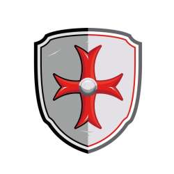 Papo 20011 Tarcza rycerska z krzyżem maltańskim 41x31x2c - 1