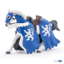 Papo 39759 Koń niebieskiego rycerza z włócznią 14,5x5x10 - 1