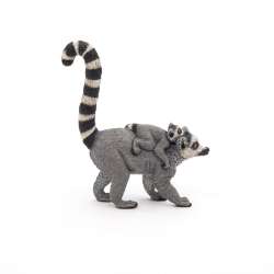 Papo 50173 Lemur z młodym  2x6,3x7,8cm (50173 RUSSELL) - 2