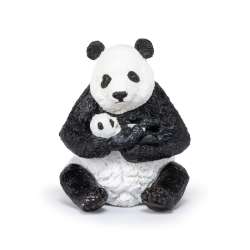 Papo 50196 Panda siedząca z młodym  6x7x8cm - 2