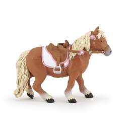 Papo 51559 Kucyk Shetlandzki osiodłany  9x6,5x3cm (PAPO 51559) - 1