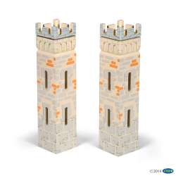 Papo 60021 Dwie wieże małe do zamku Mistrza broni  12x6x27cm - 1