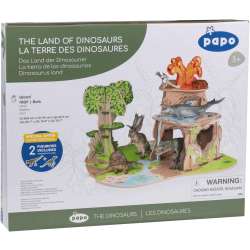 Papo 80110 Sceneria kraina dinozaurów -2 fig. 58x47x38cm - 5
