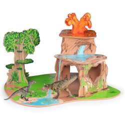 Papo 80110 Sceneria kraina dinozaurów -2 fig. 58x47x38cm - 1