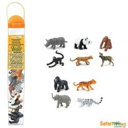 Safari Ltd 100109 Zagrożone gatunki zwierząt lądowych - 10szt. w tubie - 1
