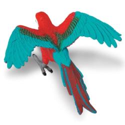 Safari Ltd 263929 Ara czerwona - papuga  11,5 x9cm - 2