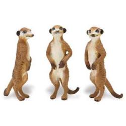 Safari Ltd 291729 Surykatki stojące 3 figurki 7,5x2,5cm - 1