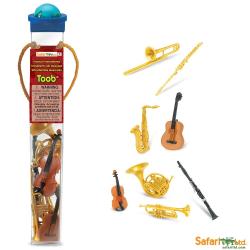Safari Ltd 685404 instrumenty muzyczne 8 sztuk w tubie - 1