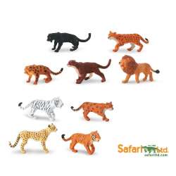 Safari Ltd 694604 Wielkie koty 9 szt. w tubie 33cm - 3