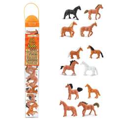 Safari Ltd 695604 Małe koniki farmerskie 12 szt. w tubie - 1