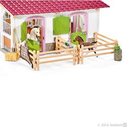 Schleich 42344 Centrum jeździeckie, stajnia  - zestaw (GXP-550959) - 2