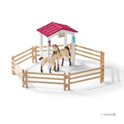 Schleich 42369 Zagroda dla koni stajenny +konie arabskie (SLH 42369) - 5