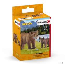 Schleich 42473 Samica Grizzly z młodym niedźwiadkiem (SLH 42473) - 4