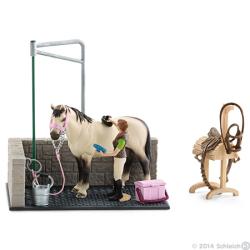 Schleich 42104 Myjnia dla konia (GXP-505858) - 1